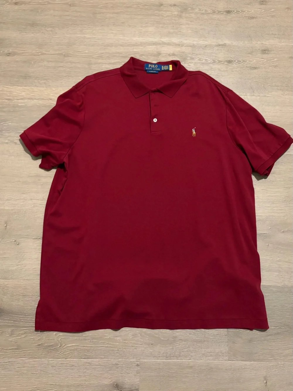 Ralph Lauren Men's Polo Shirt in Deep Red